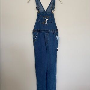 Peanuts Collection “Joe Cool” Vintage Blue Denim Overalls